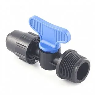 Кран для капельного полива 16 x 3/4" Кран для капельного полива 16 x 3/4" НР (Plast Project 3970.016D) для капельного полива